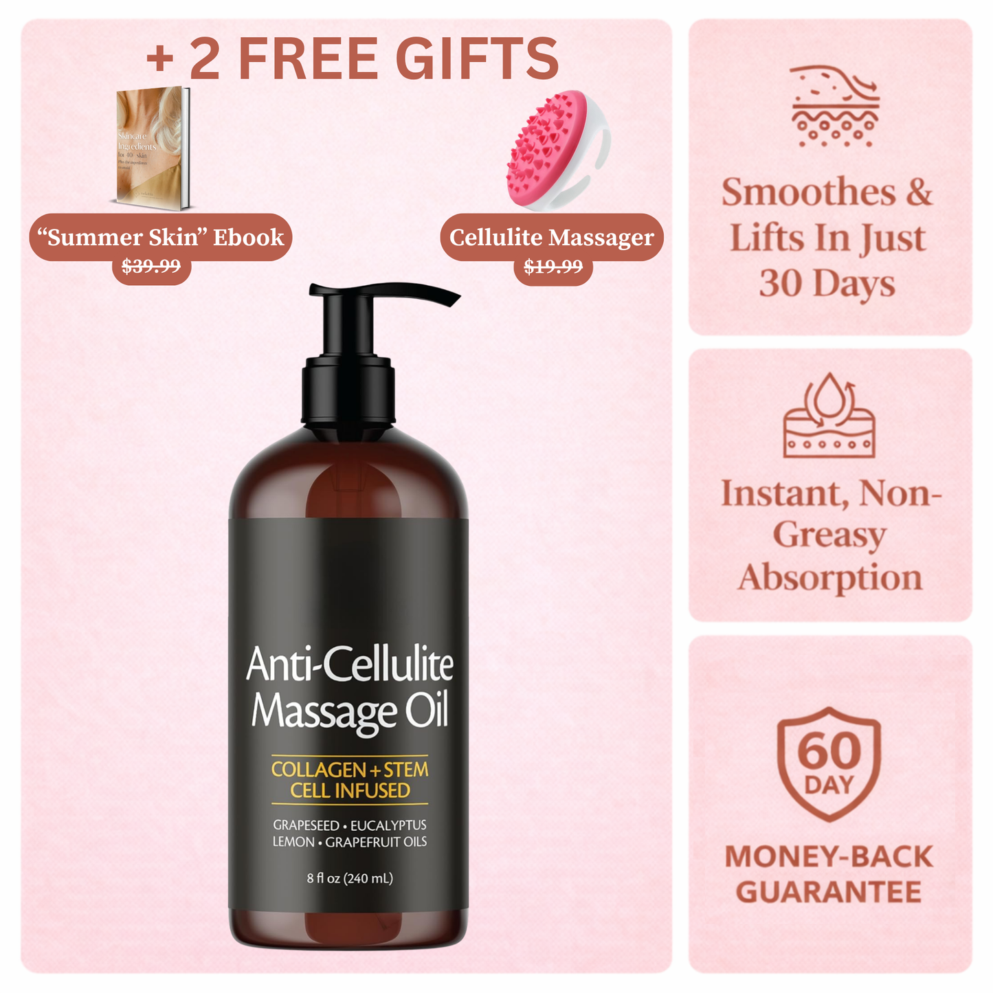 Pure Jada Anti-Cellulite Massage Oil