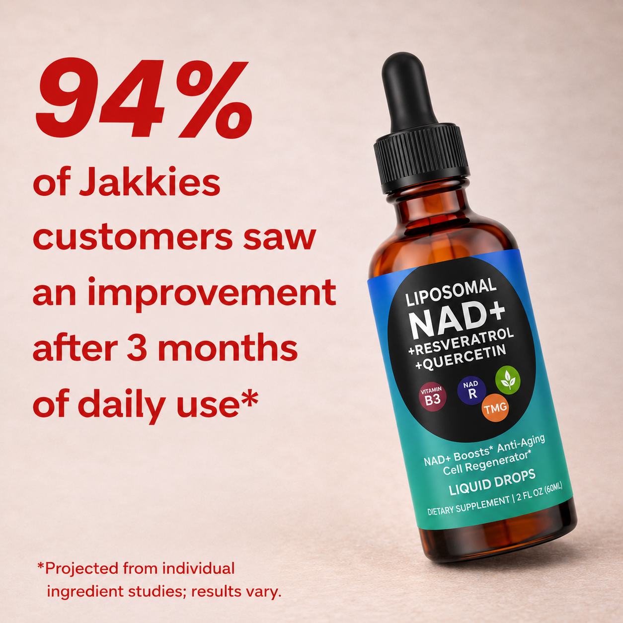 Jakkies NAD+ Liquid Drops